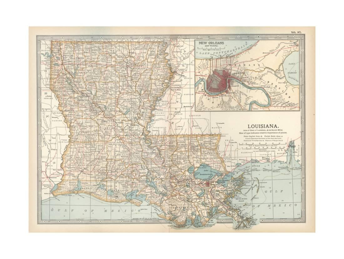 Map of Louisiana. United Says. Inset Map of Fresh new Orleans and Vicinity Print Wall Artwork Through Encyclopaedia Britannica photograph about Printable Map of New Orleans identified as Map of Louisiana. United Claims. Inset Map of Refreshing Orleans and Vicinity Print Wall Artwork Via Encyclopaedia Britannica